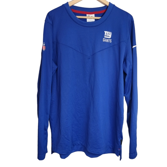 Men's New York Giants NFL Nike Sideline Performance Long Sleeve T-Shirt Large - Picture 1 of 6
